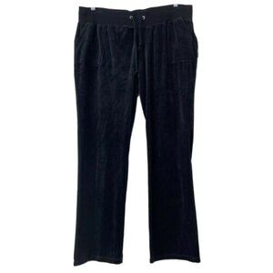 Nana Fashion Pants Black Velour Flap Pocket 3XL